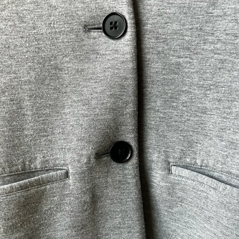 J CREW Drapey Heather Gray Jacket‎ Cardigan Comfy Cozy Stretch Oversized XXS